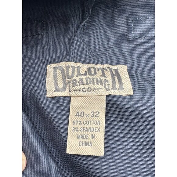 Duluth Trading Co Men's 40x32 Flex Fire Hose Relaxed Cargo Pants Grey - Picture 4 of 5